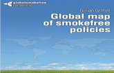 Global map of smokefree tobacco industry opposition. Countries that currently have weak legislation