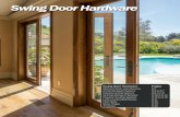 Swing Door Hardware - fenestration.net · • Use one Unitop 1920mm gear for door heights 71” (1800mm) to 98½” (2500mm). • Add one 200mm extension for door heights to 82”