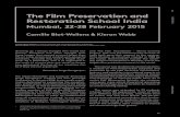 JFP the Film Preservation and · JFP OPEN FORUM 92 93 | 10.2015 camille Blot-wellens is a film historian and researcher based in Stockholm. Kieron webb is Film Conservation Manager