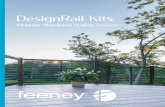 DesignRail Kits · bearing surface on stairs • Use Rail Cut Kits (sold separately) if you are dividing the Rail Kits to create multiple shorter length rails • Use isolation bushings