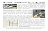 HoustonNeighborhoodGreenways’ - Houston Tomorro · HoustonNeighborhoodGreenways’ AHouston"Tomorrow"Proposal"1June2013" ’ Houston’ is’ building’ what would’ be’ the’