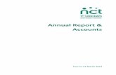 Annual Report & Accounts - nct.org.uk · NCT in numbers . In 2014: • 600 Nearly New Sales raised over £1,000,000 • Over 5,000 people volunteered at over 300 branches • Our