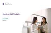 Monthly GAAP Bulletin · 5 MonthlyGAAP Bulletin - August 2020 Volume II 1. Companies (Indian Accounting Standards) Amendment Rules, 2020 The Ministry of Corporate Affairs (MCA), on