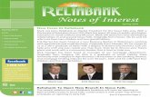 Reliabank - Notes of Interest Newsletter - Spring 2018€¦ · Created Date: 5/14/2018 1:14:51 PM Title: Reliabank - Notes of Interest Newsletter - Spring 2018