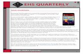EHS QUARTERLY - CMU · 2020. 4. 21. · • Be sure to read all documentation supplied with your battery. • Never burn, overheat, disassemble, short-circuit, solder, puncture, crush