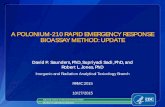 A POLONIUM -210 RAPID EMERGENCY RESPONSE BIOASSAY …CDC/DLS criteria for method comparison equivalency is an R 2 value ≥ 0.95. 0.9 to 0.95 requires Branch Chief approval . Note