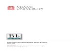 Blackboard Enhancement Study Project - Miami Blackboard Enhancement Study Project Page 8 of 8 Recommendations