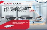 THE BEST LIGHTING FOR WORKPLACES FOR ANY BUDGET. ESY! · ELC SmartDriver TW x8 CELINE 600 30W TW CRYSTAL ELC SATELLITE PD-C 360i/24 ELC Push Button 8x DALI Tunable White MAKES INTELLIGENT