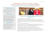 IDAHO COUNCIL FOR EXCEPTIONAL CHILDREN€¦ · IDAHO COUNCIL FOR EXCEPTIONAL CHILDREN The Voice and Vision of Special Education in Idaho Fall Conference 2014 Boise, Idaho Our annual