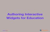 Authoring Interactive Widgets for Education€¦ · EDUPUB 1 recap. what’s a widget? widget (ˈwijit) n. a mini application with limited functionality that can be placed on a book