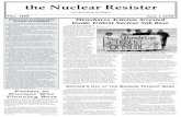 the Nuclear Resister · 2018. 6. 13. · Page 2 THE NUCLEAR RESISTER June 1, 2018 Thanks Thanks to Charlotte, Betty, Bob, Cindy and Faith for helping to mail the last issue, and to