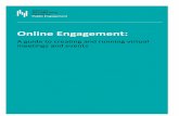 Online Engagement...Engagement (PE). In a sector reliant on establishing connections between people, usually working face-to-face, the pandemic has forced professionals to adapt to