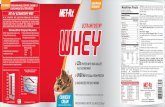 ULTRAMYOSYN WHEY, GREAT-TASTING PREMIUM ......Protein 22g 43% Vitamin A 0% • Vitamin C 0% Calcium 20% • Iron 6% **Percent Daily Values are based on a 2,000 calorie diet. Your daily