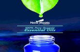 100% Pure Organic Essential Oils - New Roots Herbal Oils booklet... · infections and toothache, it can also inhibit the development of fungal infections and complement acne and wart