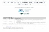 NORTH WEST SuDS PRO-FORMA TEMPLATE · NORTH WEST SuDS PRO-FORMA This pro-forma is a requirement for any planning application for major development1. It supports applicants in summarising