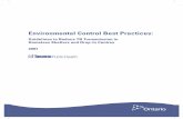 Environmental Control Best Practices - toronto.ca · • Environmental control measures (e.g. ventilation, UVGI, filtration) • Glossary • References B. Purpose of This Document