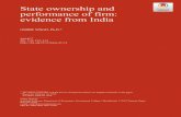 State ownership and performance of firm: evidence from India · Competition Act in 2002 which replaced the Monopolies and Restrictive Trade Practices Act, 1969 (MRTP Act) in order