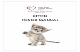 KITTEN FOSTER MANUAL€¦ · • An animal fostered for socialization will be at the shelter’s discretion. • Any animal that shows signs of illness at the time of surrender is