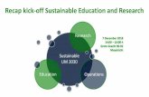 Recap kick-off Sustainable Education and Research · course content by sending an e-mail to Ceren Pekdemir. Contact us at sustainability@maastrichtuniversity.nl if you have an idea