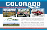 2018 MEDIA KIT · 2018. 4. 4. · Colorado Byline is the official print and digital member publication for Colorado Parks & Recreation Association (CPRA). CPRA is a dynam - ic, proactive