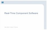 Real-Time Component Software · Non real-time Software 5. Task Management • The software of a component is structured into a set of tasks (execution of a sequential program) that