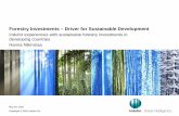 Forestry Investments – Driver for Sustainable Developmentpubdocs.worldbank.org/.../publicdoc/...investments.pdfStrengthening private forestry in Tanzania. Creating partnerships with