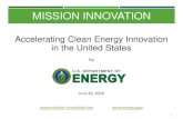 Accelerating Clean Energy Innovation (Webinar Presentation)...Jun 30, 2016  · Energy Innovation Hubs Energy Innovation Hubs FY 2016 Enacted FY 2017 Request EERE: Critical Materials