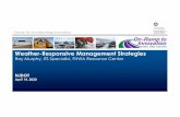 Weather-Responsive Management Strategies...Apr 14, 2020  · Center for Accelerating Innovation Weather Events 14 Wildfires •New RWIS, NWS mobile RWIS •Collaboration with NWS,