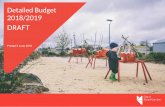 Detailed Budget 2018/2019 DRAFT€¦ · Detailed Budget 2018/2019 DRAFT Printed 5 June 2018. DRAFT 2018/2019 BUDGET FOR ELECTED MEMBERS ONLY Printed as at 5 June 2018 including YTD