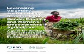 Leveraging Voluntary Sustainability Standards for Gender ......think tank championing sustainable solutions to 21st–century problems. Our ... measurement of differences between women