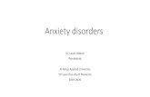 Anxiety disorders...Social anxiety disorder (Social Phobia) DSM-5 Diagnostic Criteria A. Marked fear or anxiety about one or more social situations in which the individual is exposed