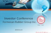 Formosan Rubber Group Inc.possibly due to demand changes, raw material price fluctuations, industry competition, the global economy, supply chain issues (upstream to downstream) and