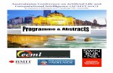 Australasian Conference on Artificial Life and ...acalci2017/acalci2017-booklet.pdf · Irene Moser, Swinburne University of Technology Jeff Chan, University of Melbourne ... Lee Altenberg,