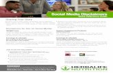 Sharing Your Story - Herbalifeedge.myherbalife.com/vmba/media/.../Web/...HTSYS_Disclaimer_Flye… · Disclaimer_Flyer_NAM_USEN 11/19 For additional options, use the disclaimer ﬁlters