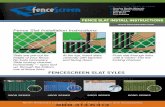 Fence Slat Install Instructions · 2015 PRODUCT CATALOG  SERVICE FROM COAST TO COAST • Premium Quality Materials • Huge “In-Stock” Inventory • Custom Sizing