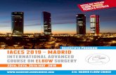 Programa preliminar iaces2019-1 - SECHC · Watts, Adam UK Wegmann, Kilian Germany. IACES 2019 INTERNATIONAL ADVANCED COURSE ON ELBOW SURGERY 4th Madrid Elbow Course 8 08:00 - 09:30
