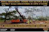 AWALE RESOURCES–POISED FOR MUTIPLE GOLD ......AWALE RESOURCES–POISED FOR MUTIPLE GOLD DISTRICT SCALE DISCOVERIES IN CÔTE D’IVOIRE TSXV-ARIC May2020 Chief Executive Officer -Glen