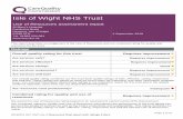 Isle of Wight NHS Trust · Isle of Wight NHS Trust Use of Resources assessment report St Mary’s Hospital Parkhurst Road Newport, Isle of Wight PO30 5TG Tel: 01983 524 081 4 September