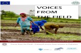 VOICES FROM THE FIELD - RSPN€¦ · Voices from the Field is a representation of poor communities from Sindh, Pakistan, which does not only cover the level of the community living