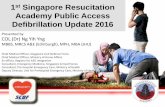 1st Singapore Resucitation · COL (Dr) Ng Yih Yng MBBS, MRCS A&E (Edinburgh), MPH, MBA (JHU) Chief Medical Officer, Singapore Civil Defence Force Chief Medical Officer, Ministry of