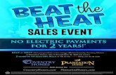 BEAT the HEAT - Veranda€¦ · *The “Beat the Heat Sales Event” applies for the purchase of a home from Coventry Homes or Plantation Homes in the Houston Metropolitan area with
