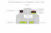 Member Vest Layout Nam Knights,M:C, INC. · 2020. 6. 8. · this paragraph refer to the front of the vest. If the majority of the Chapter membership determines any patch, pin or other