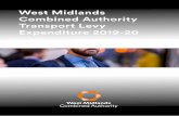 West Midlands Combined Authority Transport Levy Expenditure … · 2019. 3. 8. · This leaflet contains information about the West Midlands Combined Authority (WMCA) budget for 2019-20.
