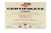 Document1 - AM&PM … · Certificate no. 10215 FLRMRR< FLAMARK d.o.o. Ante Topiéa Mimare 40, 10090 Zagreb, Croatia QS Zürich AG certifies that the management system of the above