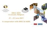 EMLC 2021 in Leuven, Belgium 21 –23 June 2021 in ......We are looking forward to welcome you and your colleagues at the EMLC2021, June 21-23 2021 in Leuven, Belgium Abstract due