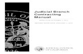 Judicial Branch Contracting Manual · 2015. 8. 27. · 1. Statutory Basis for this Judicial Branch Contracting Manual _____ 2 2. Guiding Principles in the Development of this Manual