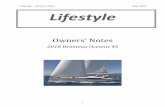 Lifestyle Owners’ Notes June 2019 Lifestylesanjuansailing.com/charter-detail/sail/lifestyle/content/lifestyle... · islands, hanging on the hook, and sitting at the dock. We know
