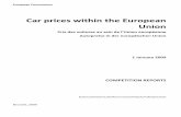 Car prices within the European Union - European Commission · SEGMENT B Coches pequeños SEGMENT C Coches medianos Fuentes: Los fabricantes de automóviles SEGMENT D Coches grandes