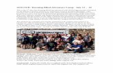 2018 Running Blind / OUB Adventure Camp Trip Report – July ... · 2018 OUB / Running Blind Adventure Camp: July 12 – 20 . This is the 3rd time that Running Blind has partnered