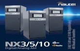 3/5/10 AM Broadcast Transmitters - Sonifex · services on a time of day basis. NX Series transmitters configured for HD Radio transmission include an integral IBOC Exgine card and